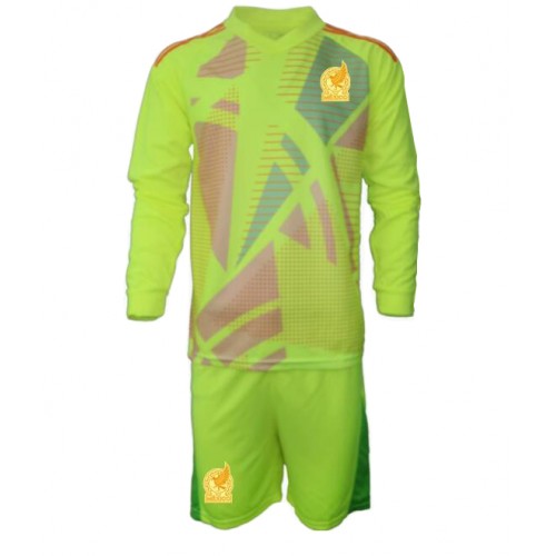 Mexiko Målvakt Replika babykläder Bortaställ Barn Copa America 2024 Långärmad (+ korta byxor)